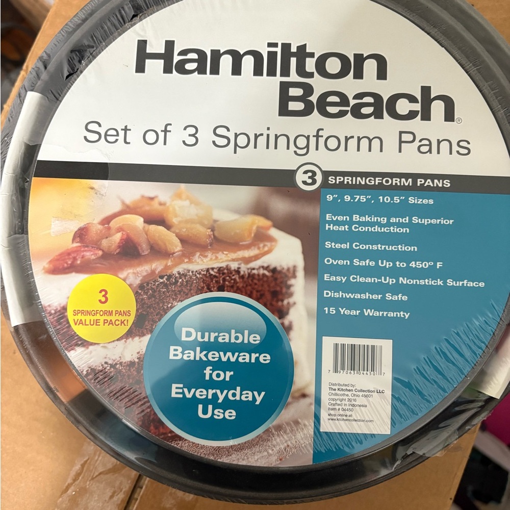 Hamilton Beach Nonstick Springform Pan Set